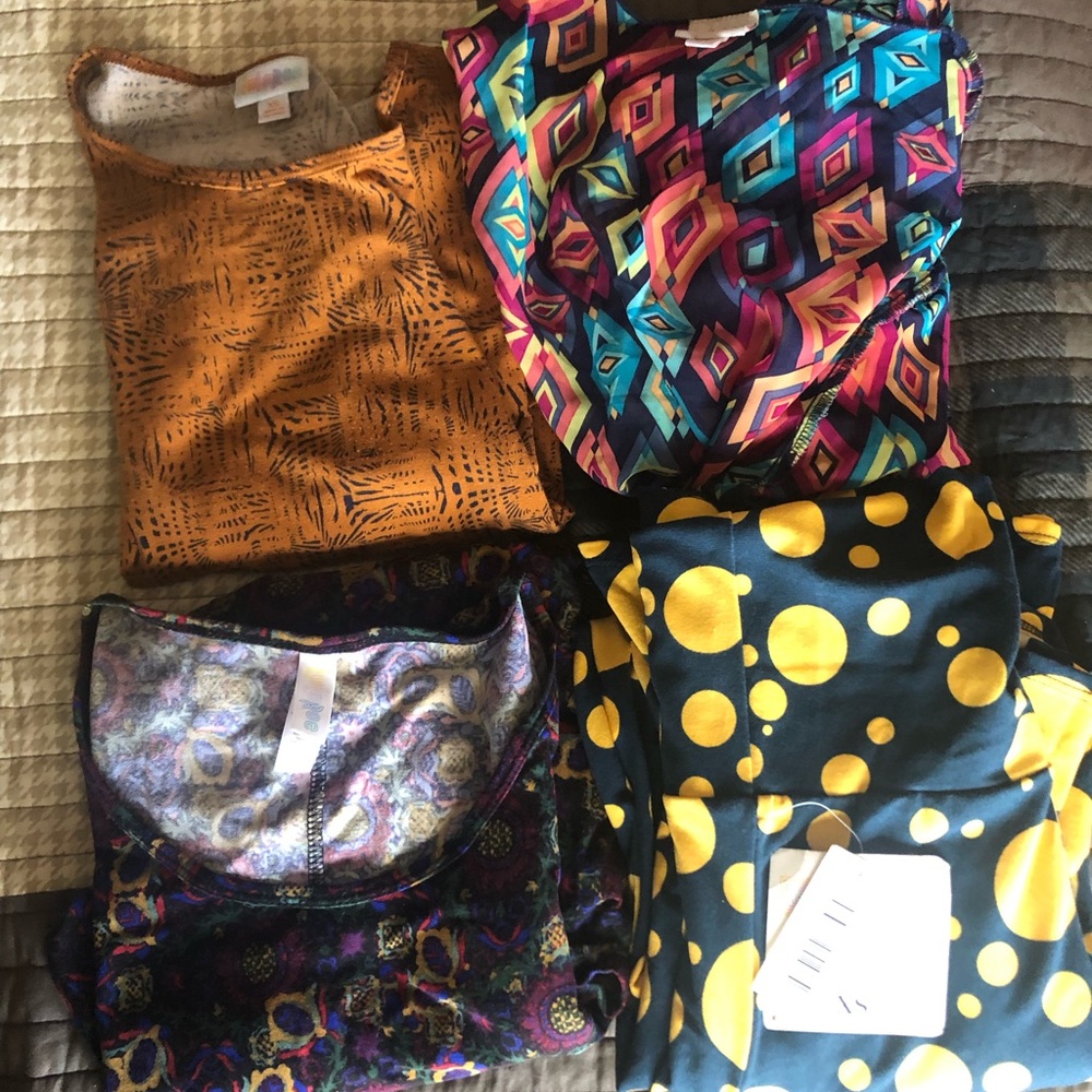 Womens lularoe clothes lot.  Price for all 4 items